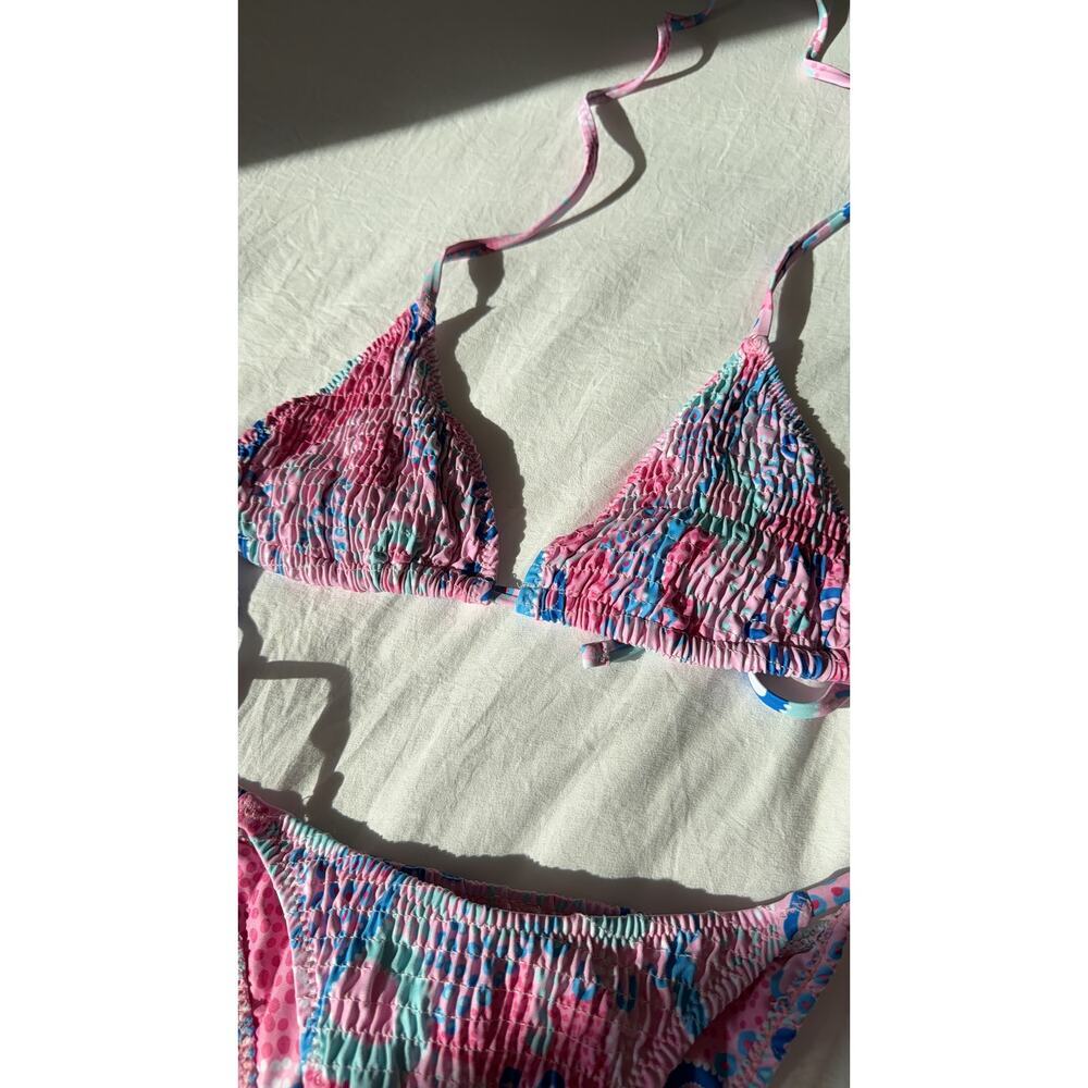 Set of 2 New Bikini Set Two-Piece Swimwear Floral Abstract Size M Women - Picture 5 of 6